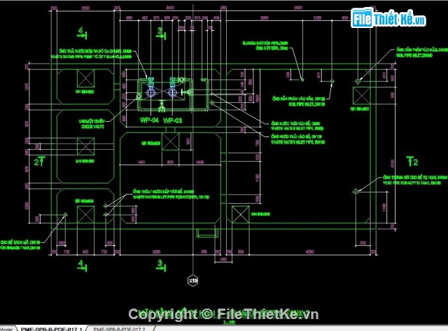 Bản vẽ bể tự hoại,Hồ sơ thiết kế,Bể tự hoại,thiết kế bể tự hoại